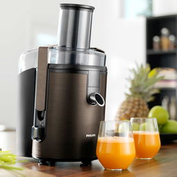 飞利浦榨汁机 咖啡色多功能厨房助手详情介绍